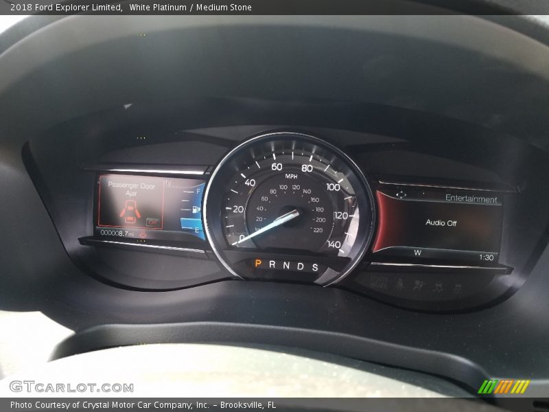 White Platinum / Medium Stone 2018 Ford Explorer Limited