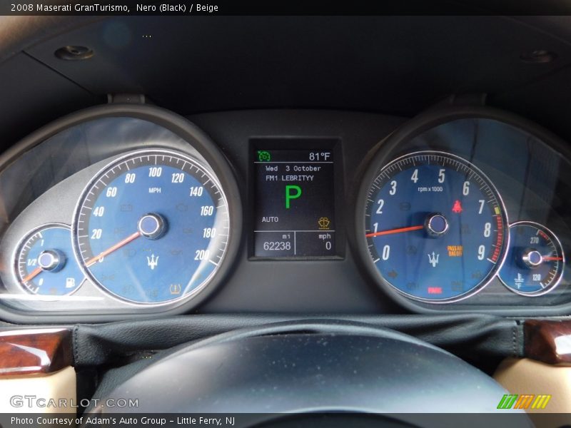 Nero (Black) / Beige 2008 Maserati GranTurismo