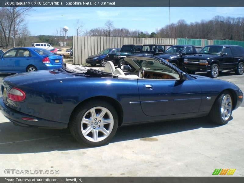 Sapphire Metallic / Oatmeal 2000 Jaguar XK XK8 Convertible
