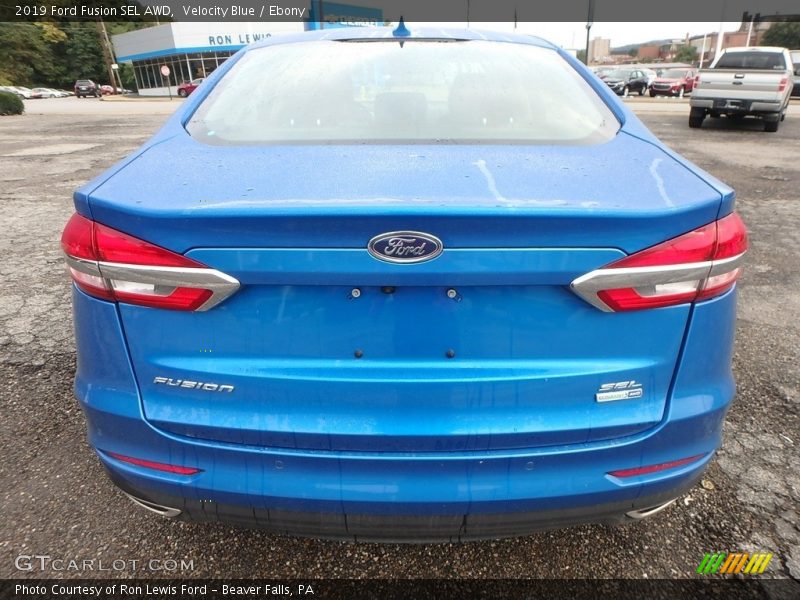 Velocity Blue / Ebony 2019 Ford Fusion SEL AWD