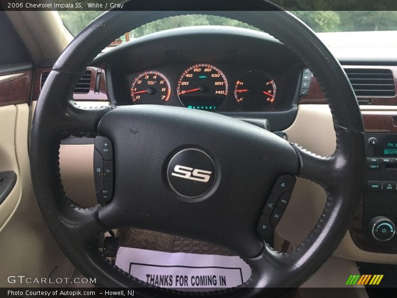 White / Gray 2006 Chevrolet Impala SS