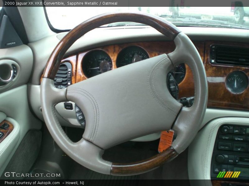 Sapphire Metallic / Oatmeal 2000 Jaguar XK XK8 Convertible