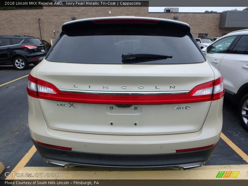 Ivory Pearl Metallic Tri-Coat / Cappuccino 2018 Lincoln MKX Reserve AWD
