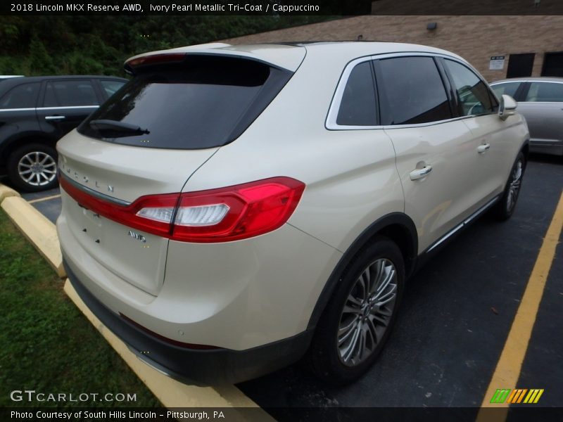 Ivory Pearl Metallic Tri-Coat / Cappuccino 2018 Lincoln MKX Reserve AWD