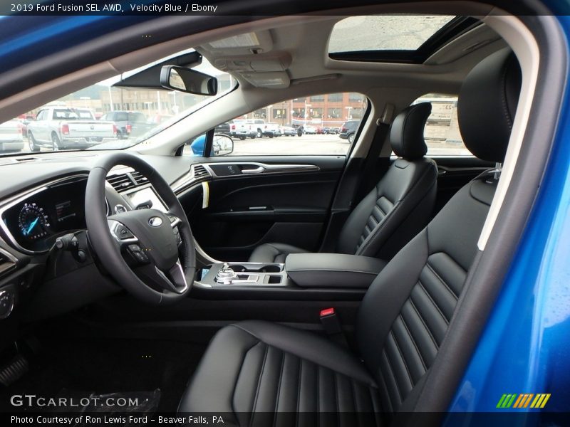  2019 Fusion SEL AWD Ebony Interior