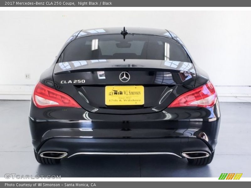Night Black / Black 2017 Mercedes-Benz CLA 250 Coupe