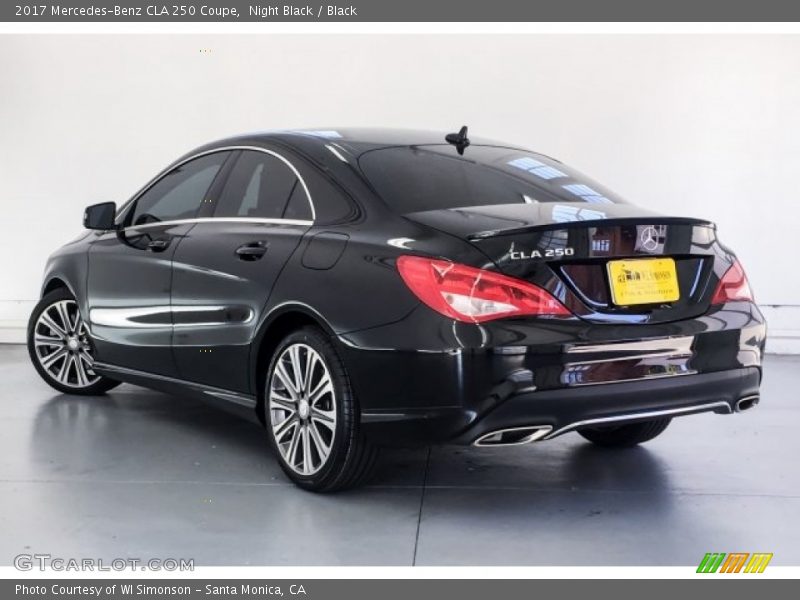 Night Black / Black 2017 Mercedes-Benz CLA 250 Coupe