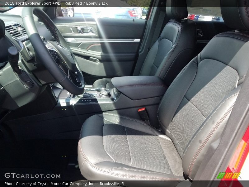 Ruby Red / Ebony Black 2018 Ford Explorer Sport 4WD