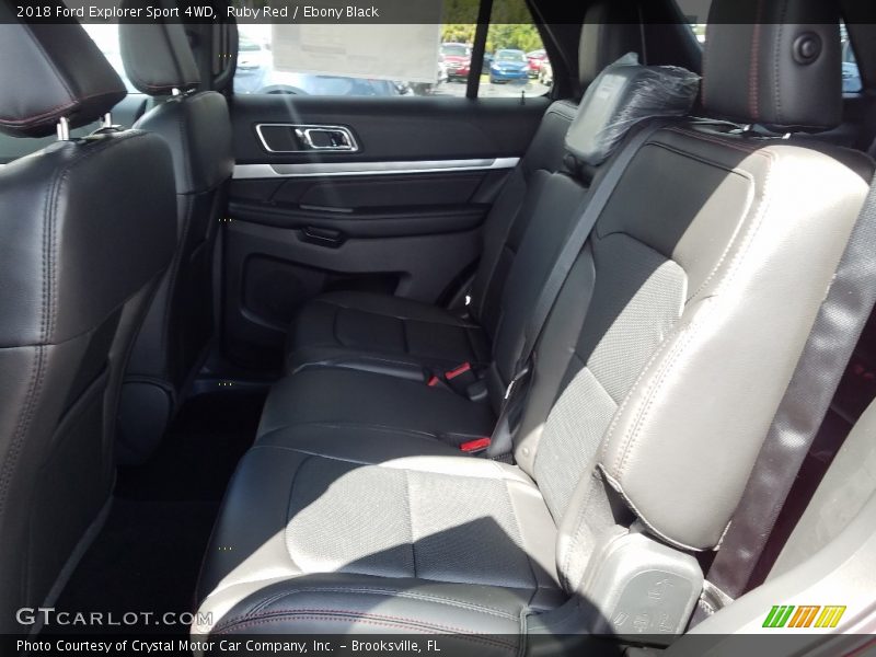 Ruby Red / Ebony Black 2018 Ford Explorer Sport 4WD