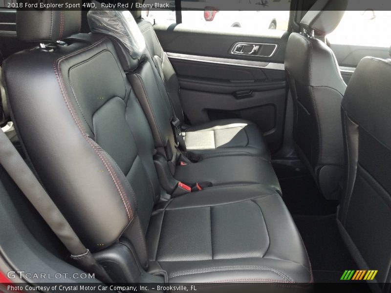 Ruby Red / Ebony Black 2018 Ford Explorer Sport 4WD