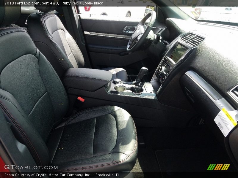 Ruby Red / Ebony Black 2018 Ford Explorer Sport 4WD