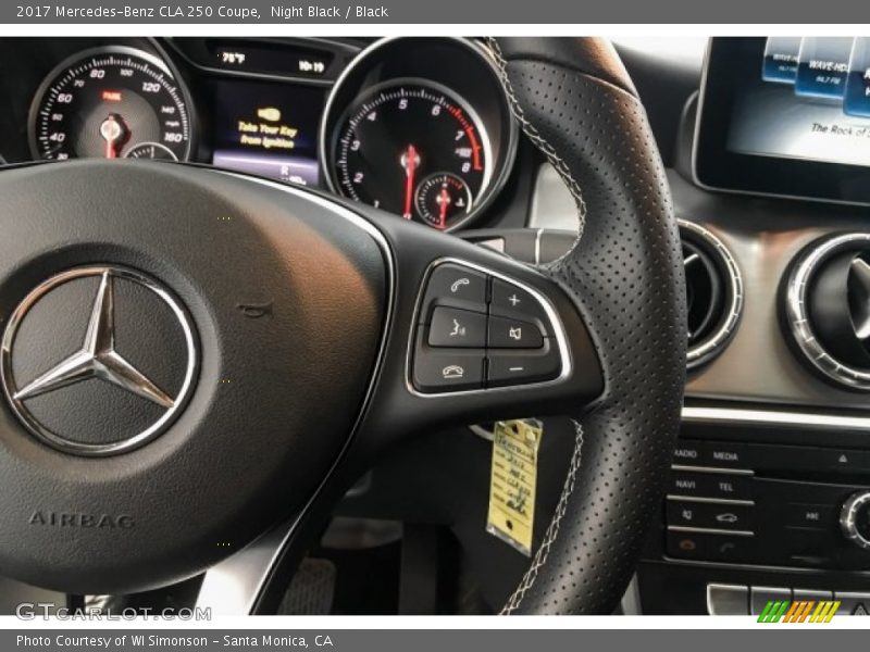Night Black / Black 2017 Mercedes-Benz CLA 250 Coupe