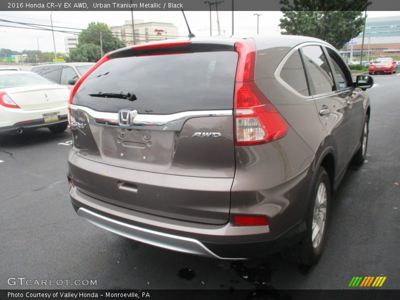 Urban Titanium Metallic / Black 2016 Honda CR-V EX AWD