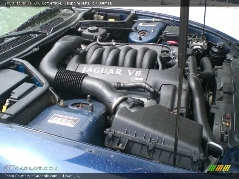 Sapphire Metallic / Oatmeal 2000 Jaguar XK XK8 Convertible