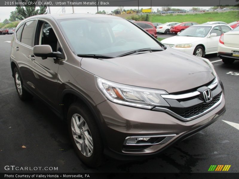 Urban Titanium Metallic / Black 2016 Honda CR-V EX AWD