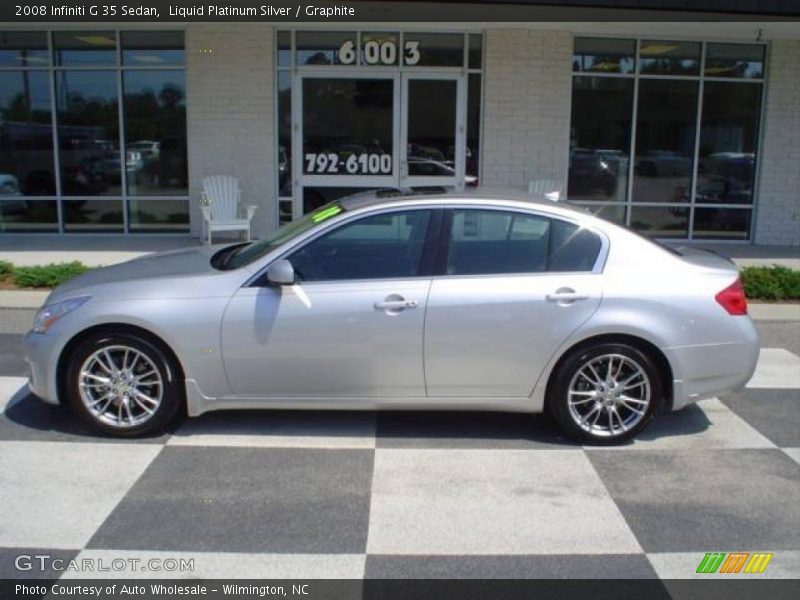 Liquid Platinum Silver / Graphite 2008 Infiniti G 35 Sedan