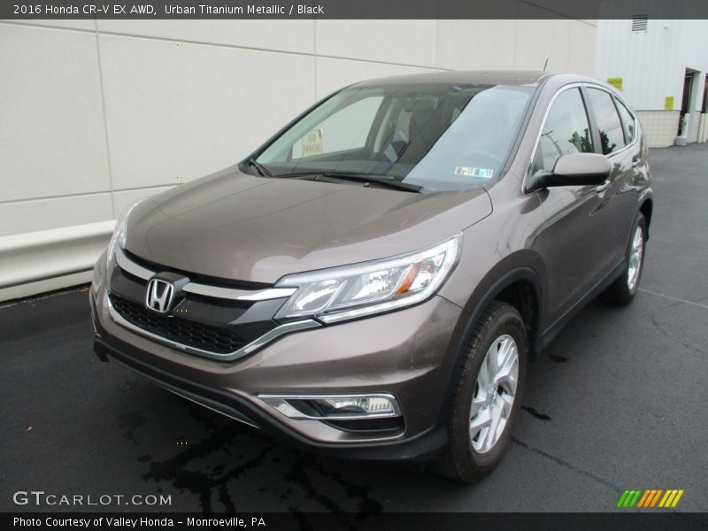 Urban Titanium Metallic / Black 2016 Honda CR-V EX AWD