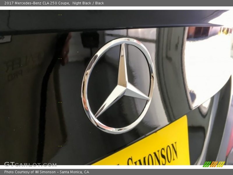 Night Black / Black 2017 Mercedes-Benz CLA 250 Coupe