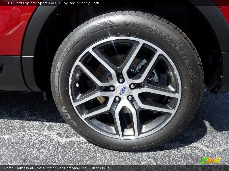 Ruby Red / Ebony Black 2018 Ford Explorer Sport 4WD