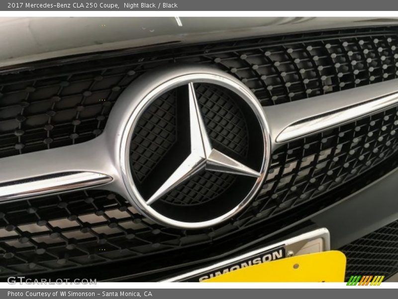 Night Black / Black 2017 Mercedes-Benz CLA 250 Coupe