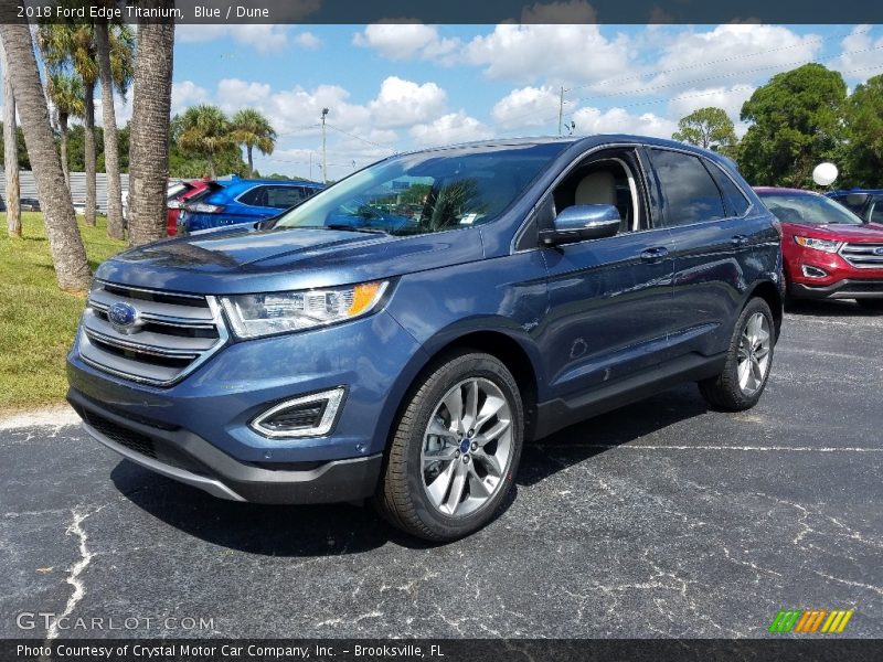 Blue / Dune 2018 Ford Edge Titanium