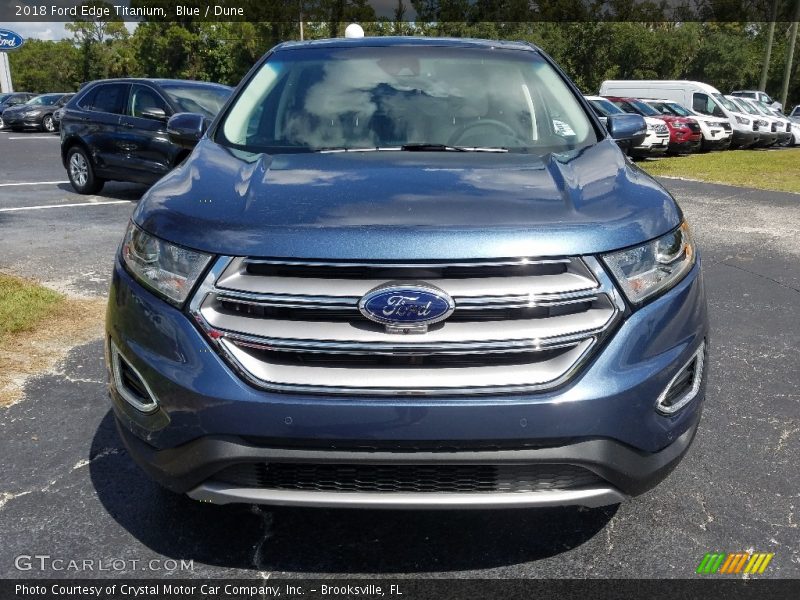 Blue / Dune 2018 Ford Edge Titanium