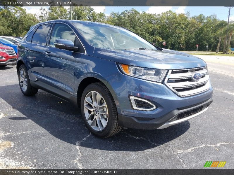 Blue / Dune 2018 Ford Edge Titanium