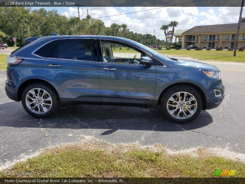 Blue / Dune 2018 Ford Edge Titanium