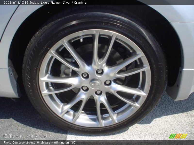 Liquid Platinum Silver / Graphite 2008 Infiniti G 35 Sedan