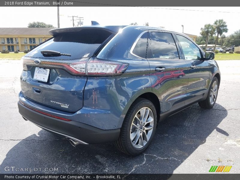 Blue / Dune 2018 Ford Edge Titanium