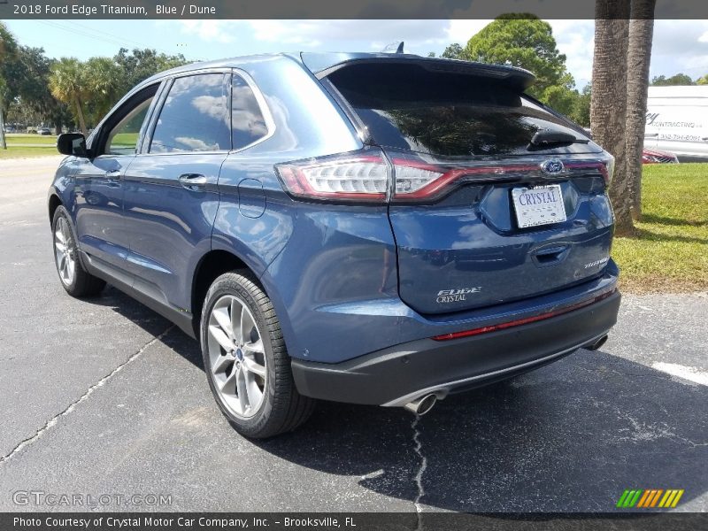 Blue / Dune 2018 Ford Edge Titanium