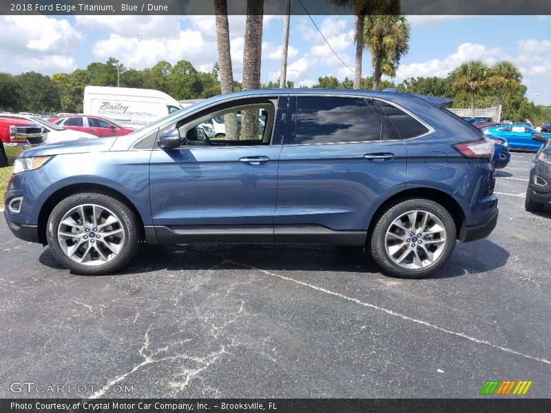 Blue / Dune 2018 Ford Edge Titanium