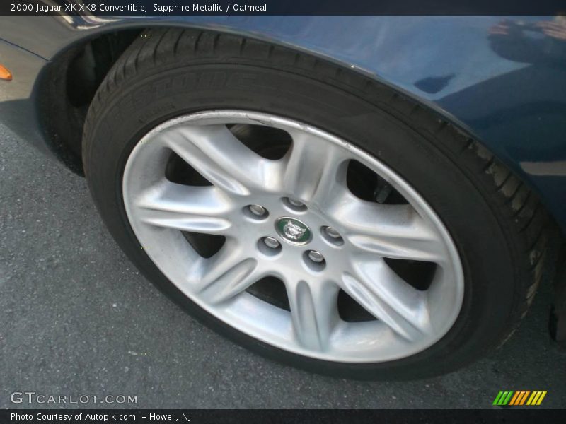 Sapphire Metallic / Oatmeal 2000 Jaguar XK XK8 Convertible