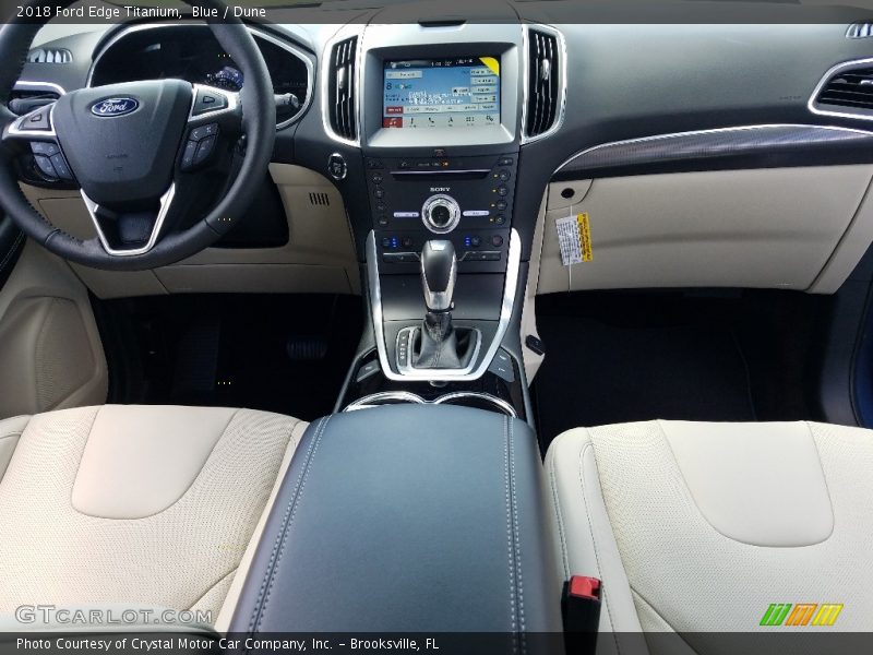 Blue / Dune 2018 Ford Edge Titanium