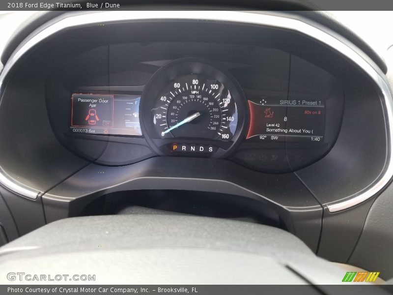 Blue / Dune 2018 Ford Edge Titanium