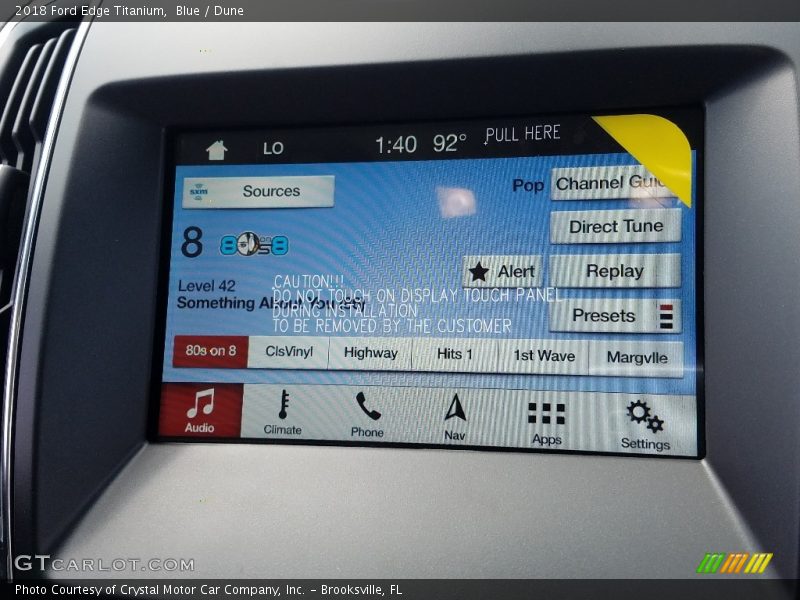 Blue / Dune 2018 Ford Edge Titanium