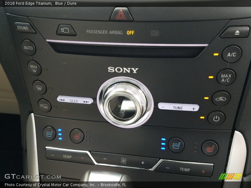 Blue / Dune 2018 Ford Edge Titanium