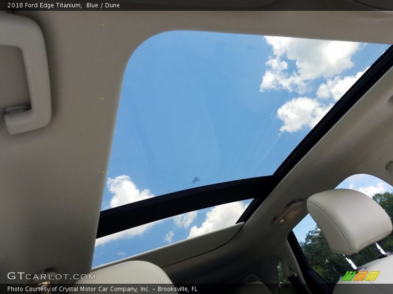 Blue / Dune 2018 Ford Edge Titanium