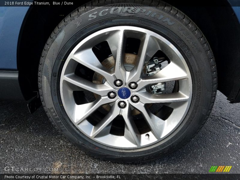 Blue / Dune 2018 Ford Edge Titanium