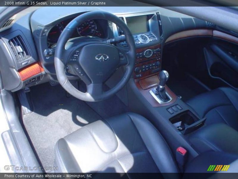 Liquid Platinum Silver / Graphite 2008 Infiniti G 35 Sedan