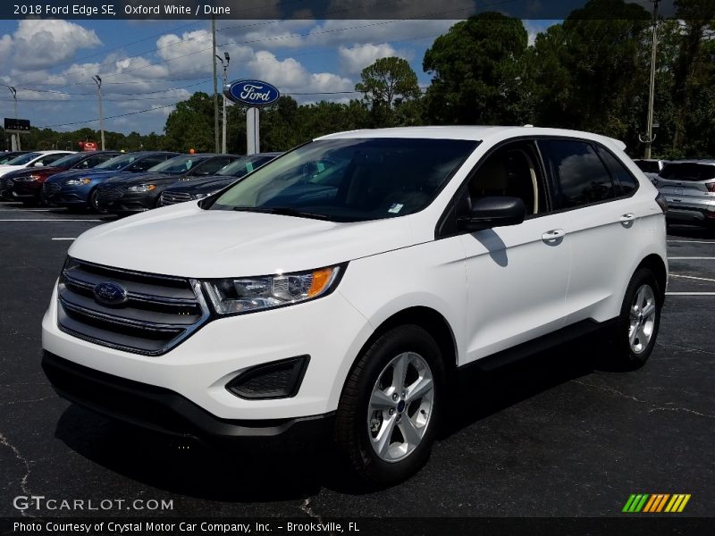 Oxford White / Dune 2018 Ford Edge SE