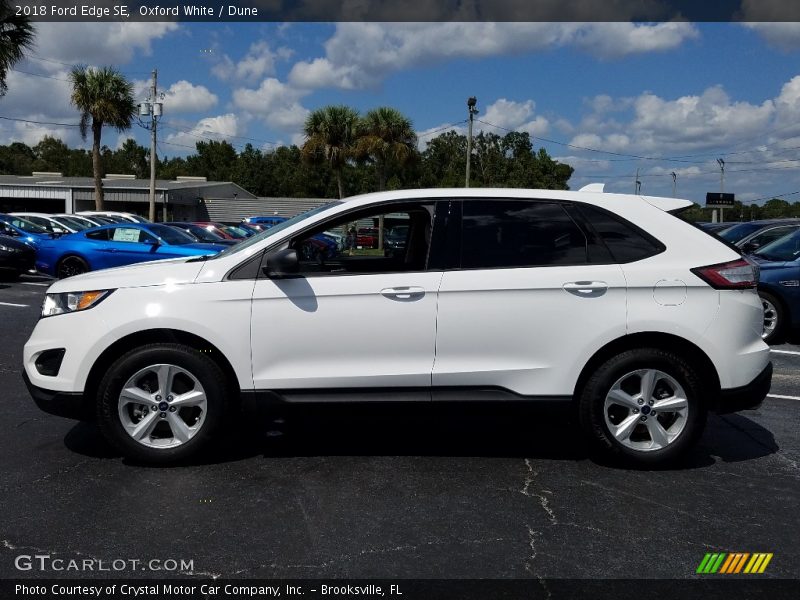 Oxford White / Dune 2018 Ford Edge SE