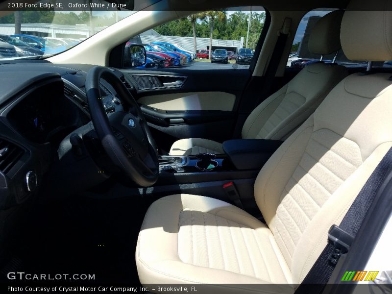 Oxford White / Dune 2018 Ford Edge SE