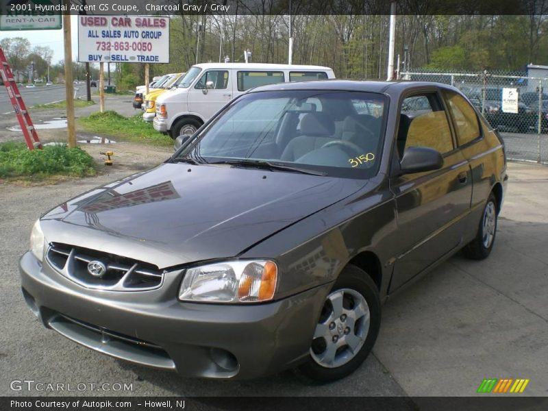 Charcoal Gray / Gray 2001 Hyundai Accent GS Coupe