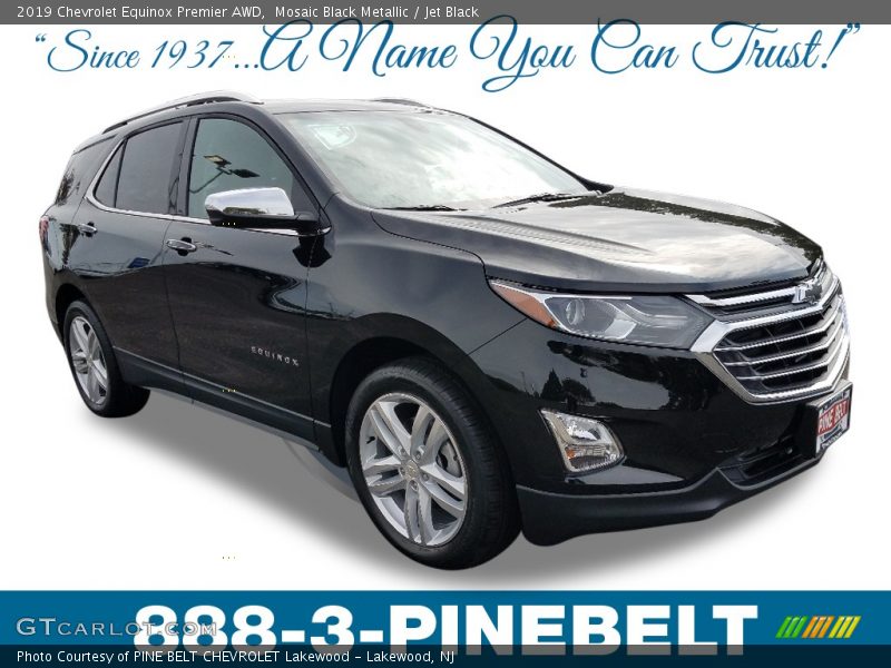 Mosaic Black Metallic / Jet Black 2019 Chevrolet Equinox Premier AWD