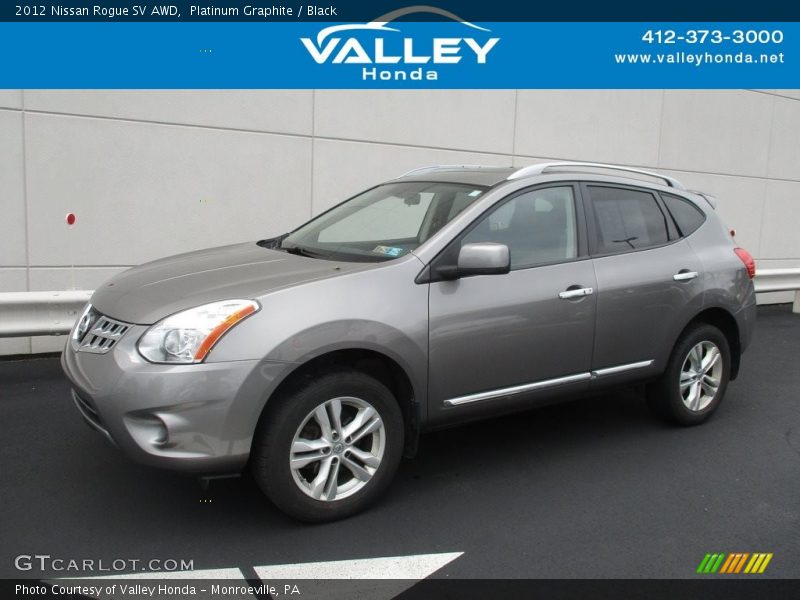 Platinum Graphite / Black 2012 Nissan Rogue SV AWD