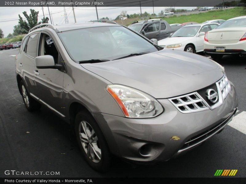 Platinum Graphite / Black 2012 Nissan Rogue SV AWD