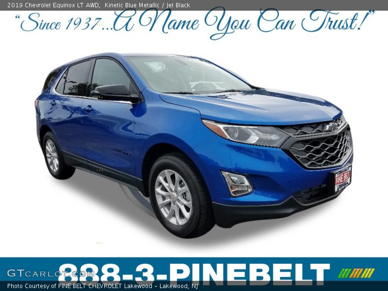 Kinetic Blue Metallic / Jet Black 2019 Chevrolet Equinox LT AWD