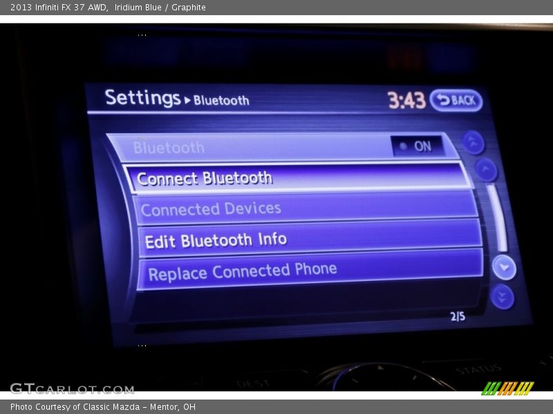 Iridium Blue / Graphite 2013 Infiniti FX 37 AWD