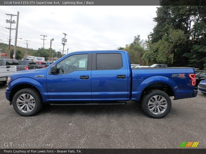 Lightning Blue / Black 2018 Ford F150 STX SuperCrew 4x4